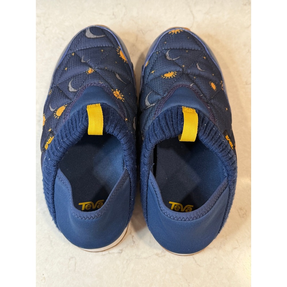 Teva ReEmber Sun & Moon Celestial Navy Blue Quilted Slip On Shoes Womens 7
